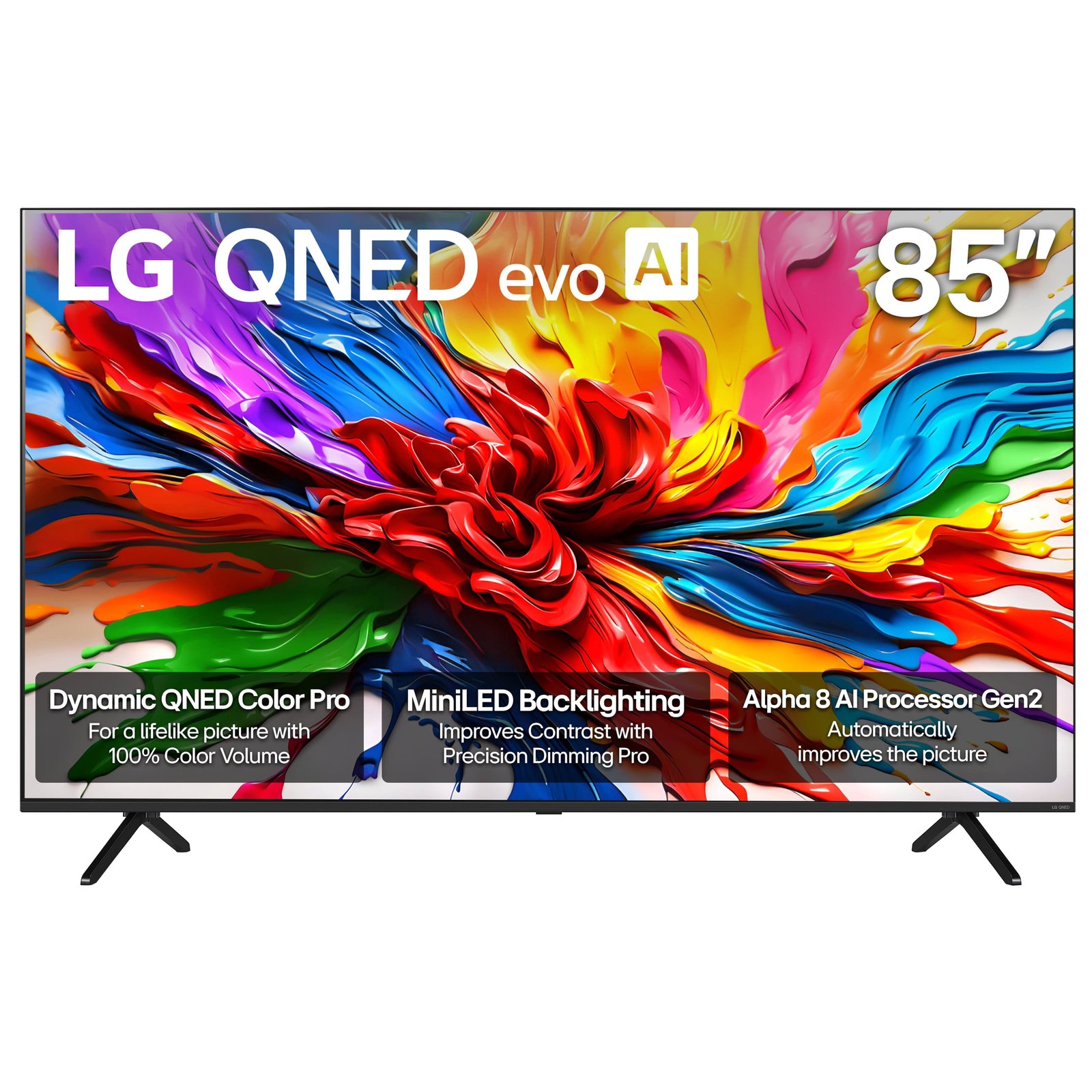 LG - 85" Class 92A Series QNED evo AI MiniLED 4K UHD Smart webOS TV (2025) - Image 2