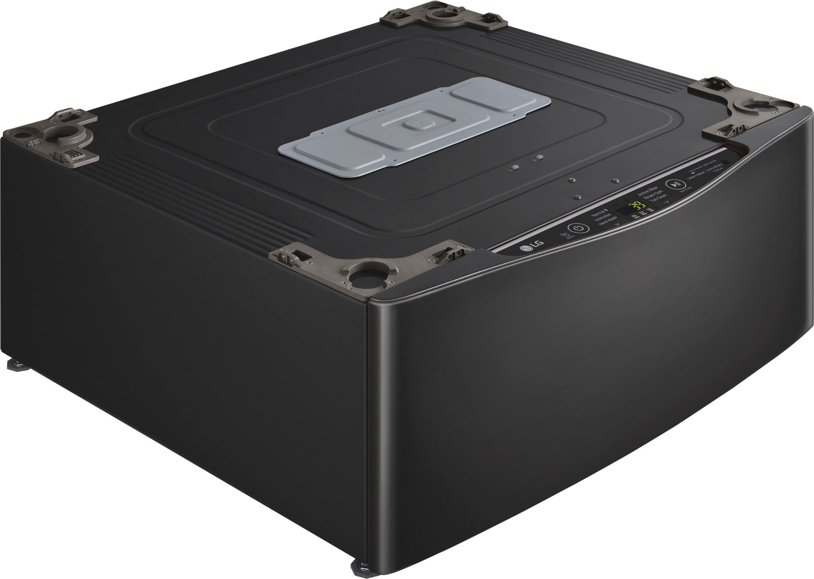 LG - SideKick 1.0 Cu. Ft. High-Efficiency Pedestal Washer with 3-Motion Technology - Black Steel - Image 2