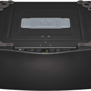 LG - SideKick 1.0 Cu. Ft. High-Efficiency Pedestal Washer with 3-Motion Technology - Black Steel