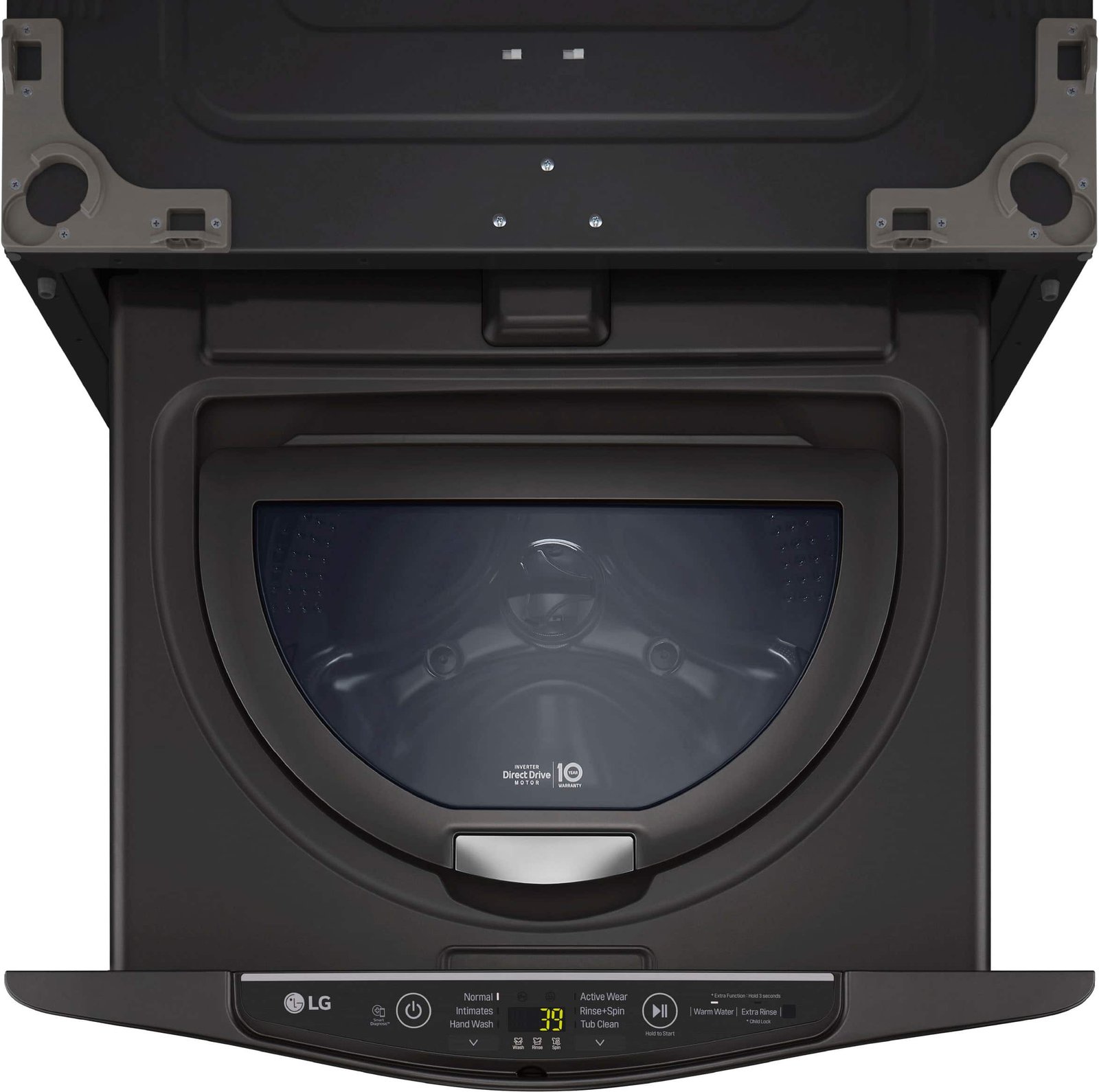LG - SideKick 1.0 Cu. Ft. High-Efficiency Pedestal Washer with 3-Motion Technology - Black Steel - Image 5