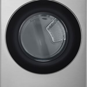 LG - 7.4 Cu. Ft. Stackable Smart Electric Dryer with Steam and Sensor Dry - Graphite Steel