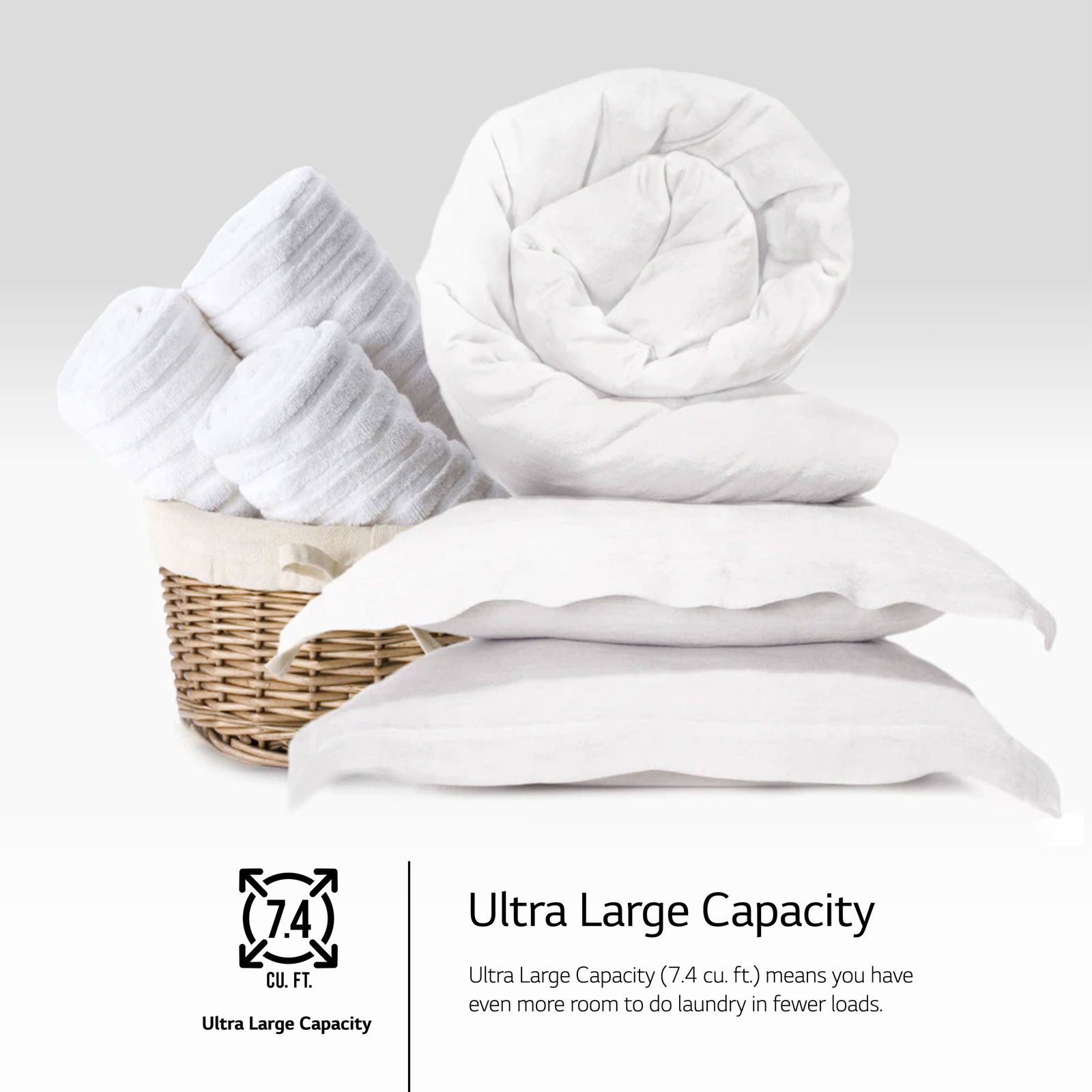 LG - 7.4 Cu. Ft. Stackable Smart Electric Dryer with Steam and Sensor Dry - White - Image 7