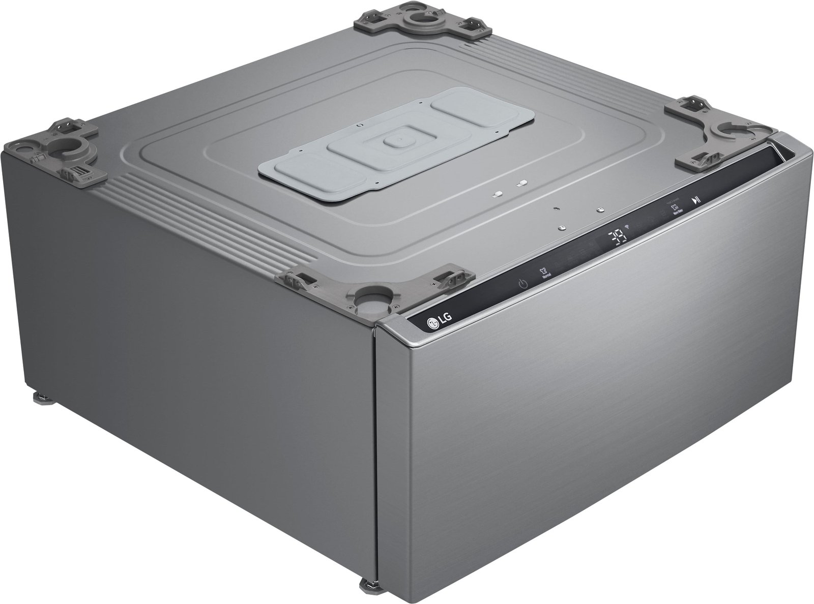 LG - SideKick 1.0 Cu. Ft. High-Efficiency Smart Pedestal Washer - Graphite Steel - Image 2