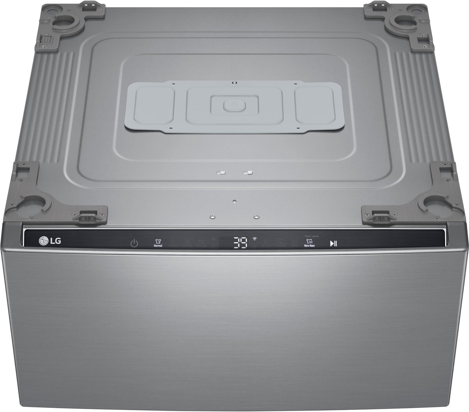 LG - SideKick 1.0 Cu. Ft. High-Efficiency Smart Pedestal Washer - Graphite Steel