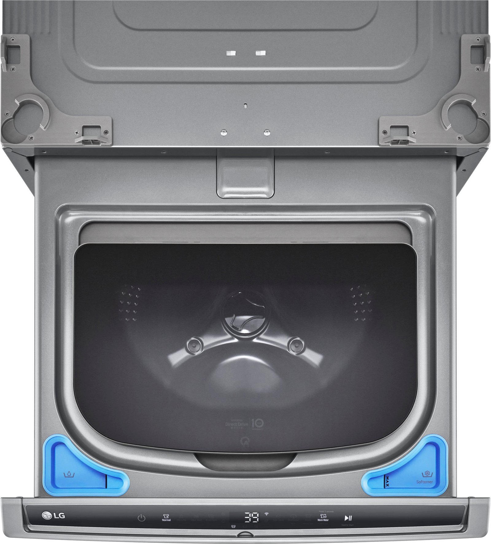 LG - SideKick 1.0 Cu. Ft. High-Efficiency Smart Pedestal Washer - Graphite Steel - Image 7