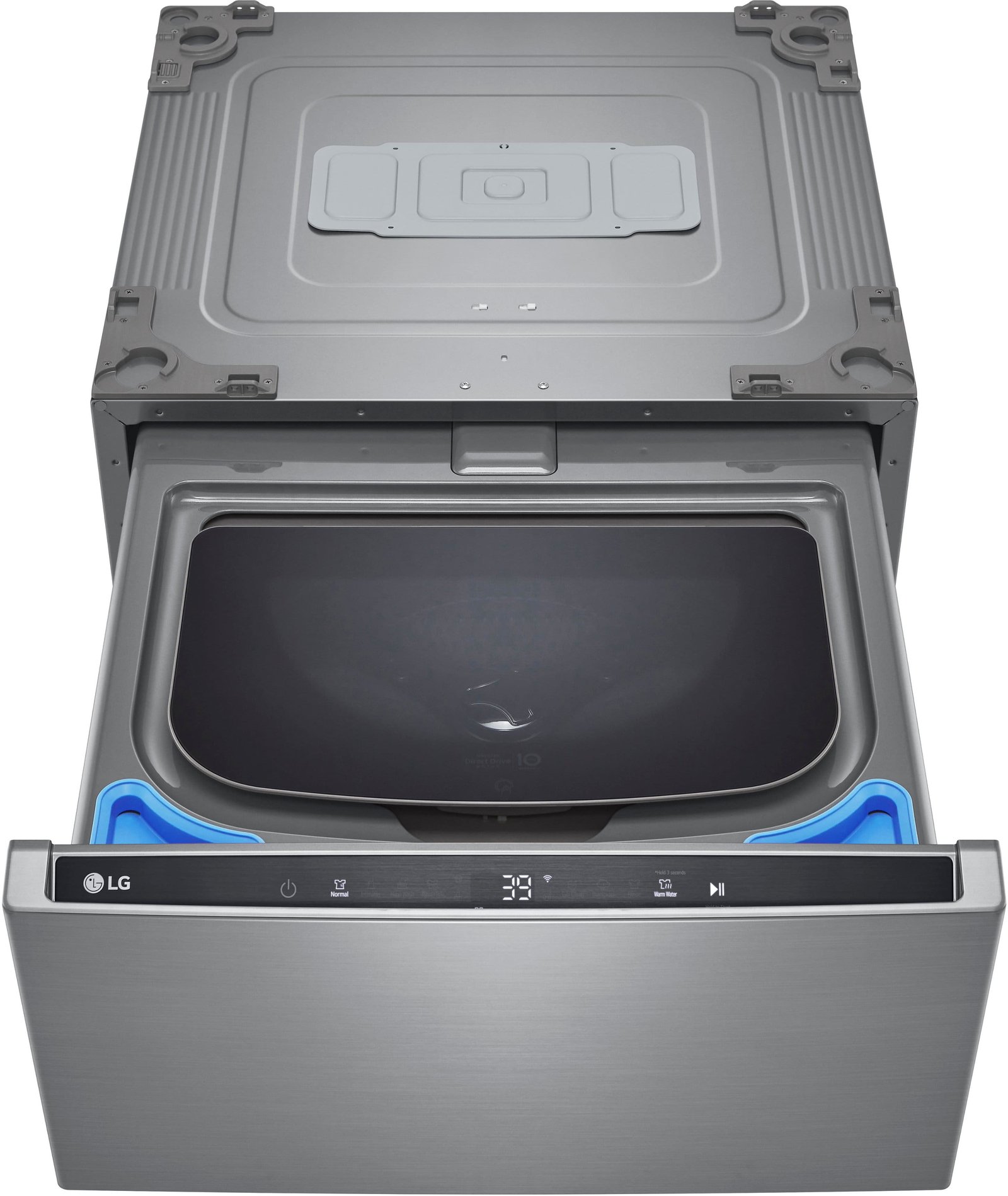 LG - SideKick 1.0 Cu. Ft. High-Efficiency Smart Pedestal Washer - Graphite Steel - Image 5