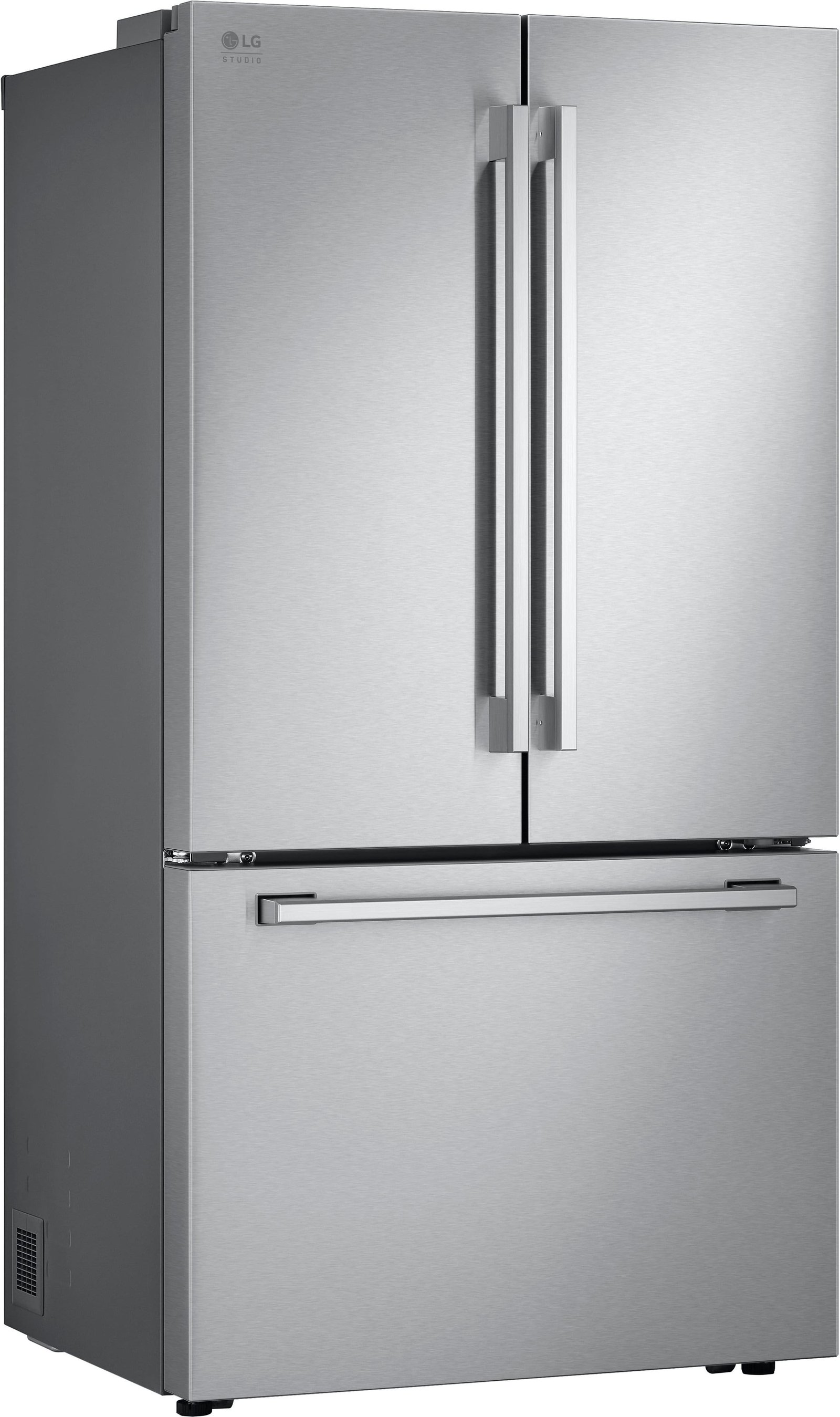 LG - STUDIO 36-in Wide Counter-Depth MAX 26.5 Cu. Ft. French Door Smart Refrigerator with Internal Water Dispenser - Stainless Steel - Image 2