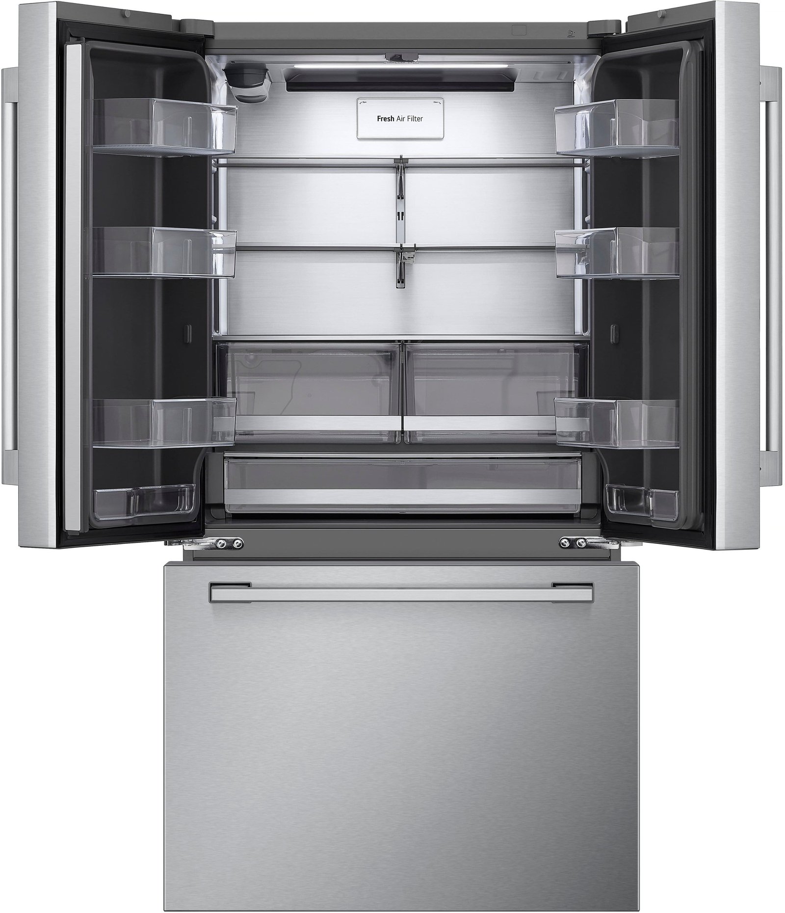 LG - STUDIO 36-in Wide Counter-Depth MAX 26.5 Cu. Ft. French Door Smart Refrigerator with Internal Water Dispenser - Stainless Steel - Image 6