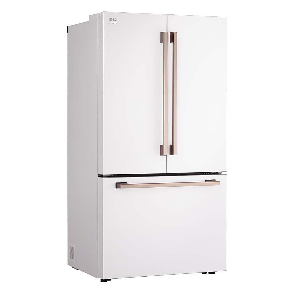 LG - STUDIO 36-in Wide Counter-Depth MAX 26.5 Cu. Ft. French Door Smart Refrigerator with Internal Water Dispenser - Essence White - Image 2