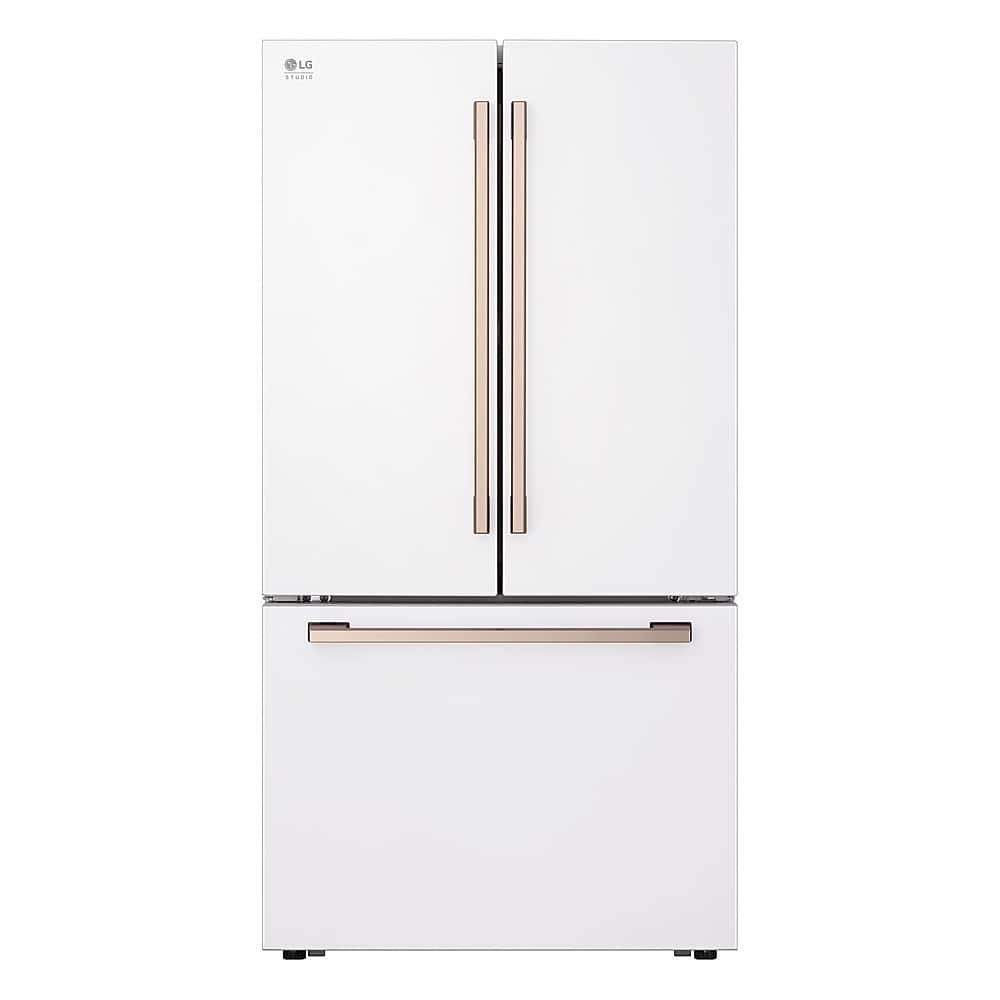 LG - STUDIO 36-in Wide Counter-Depth MAX 26.5 Cu. Ft. French Door Smart Refrigerator with Internal Water Dispenser - Essence White