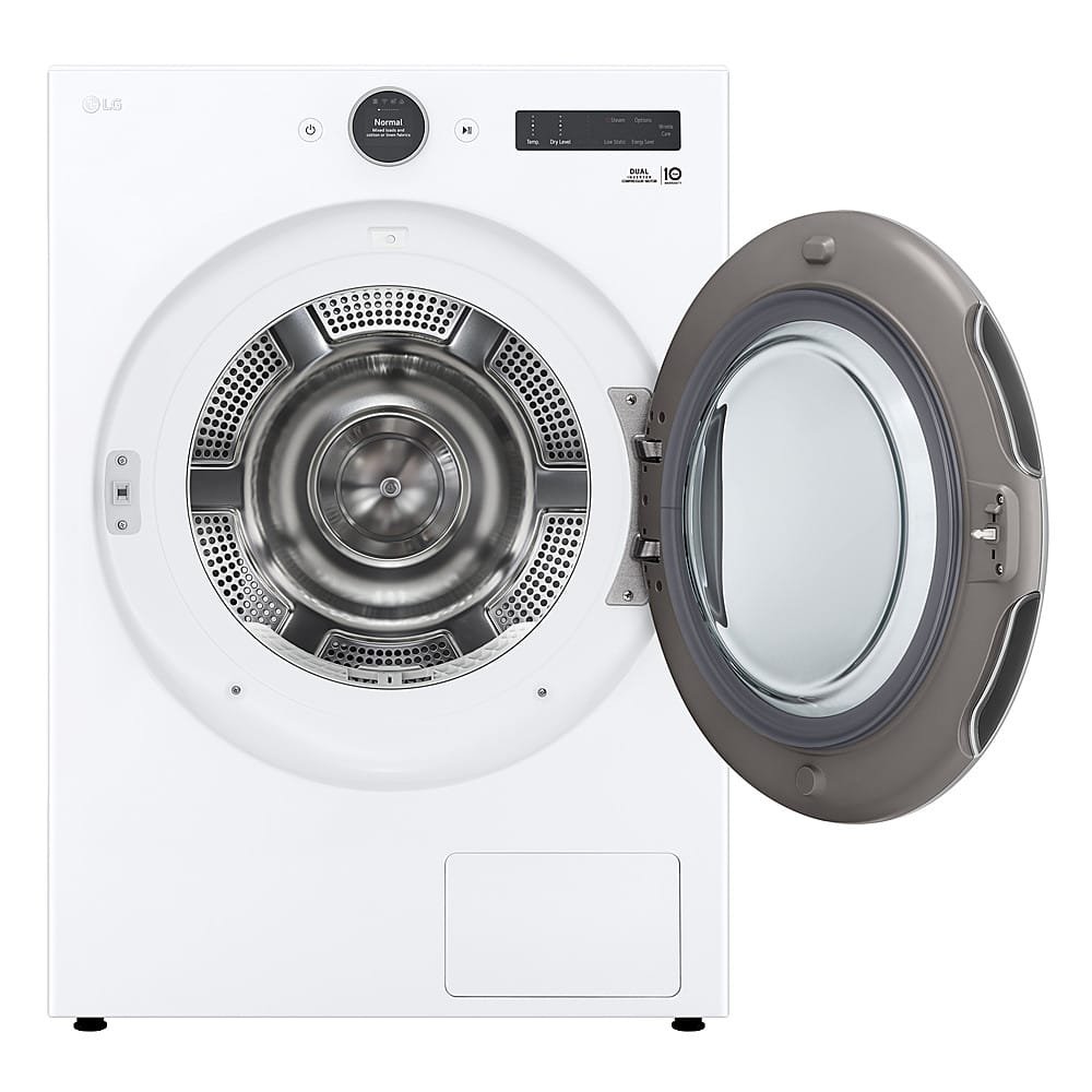LG - 7.8 Cu. Ft. Stackable Smart Electric Dryer with Ventless Heat Pump Technology - White - Image 7