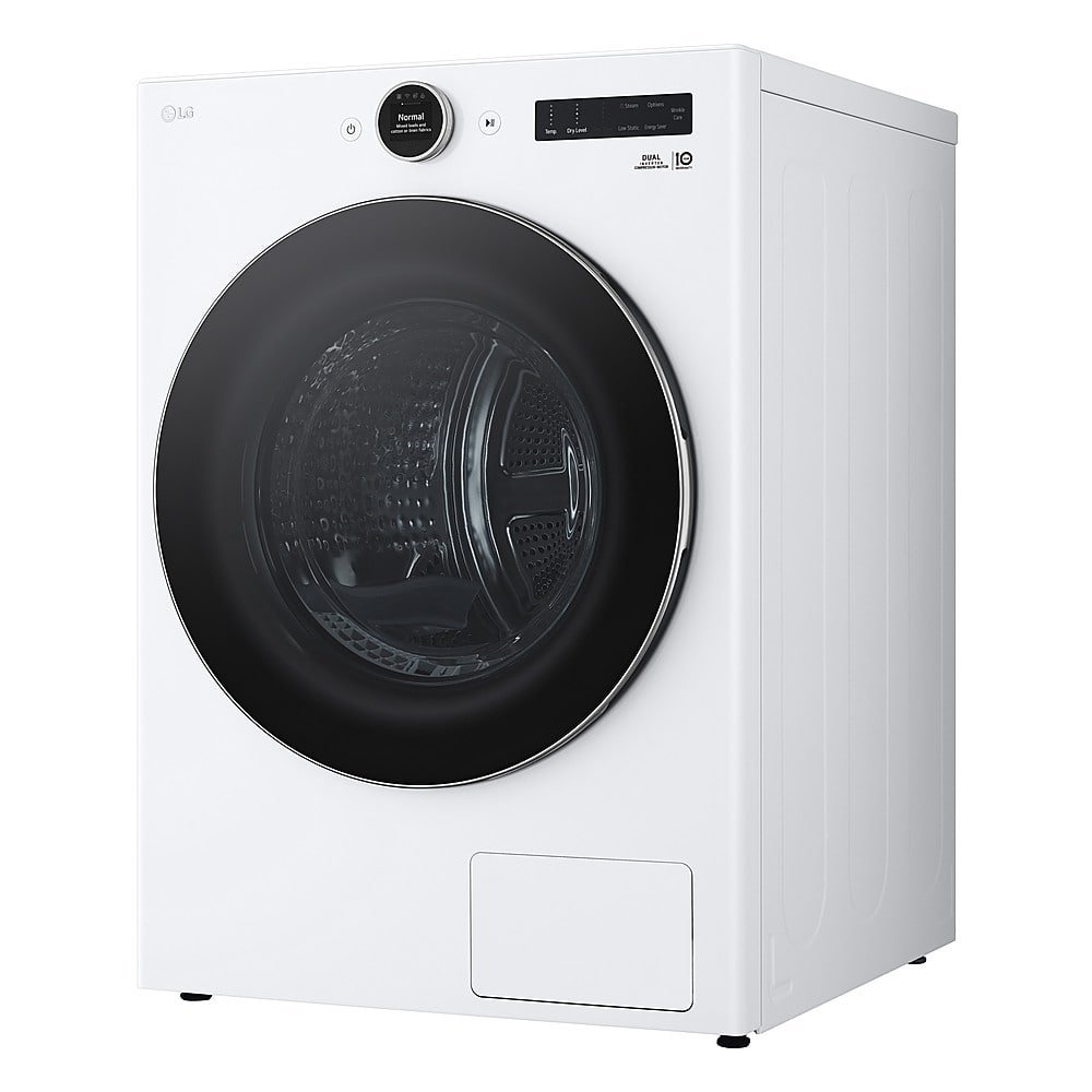 LG - 7.8 Cu. Ft. Stackable Smart Electric Dryer with Ventless Heat Pump Technology - White - Image 6