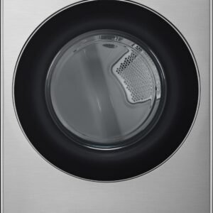 LG - 7.4 Cu. Ft. Smart Gas Dryer with Steam and AI Sensor Dry - Graphite Steel
