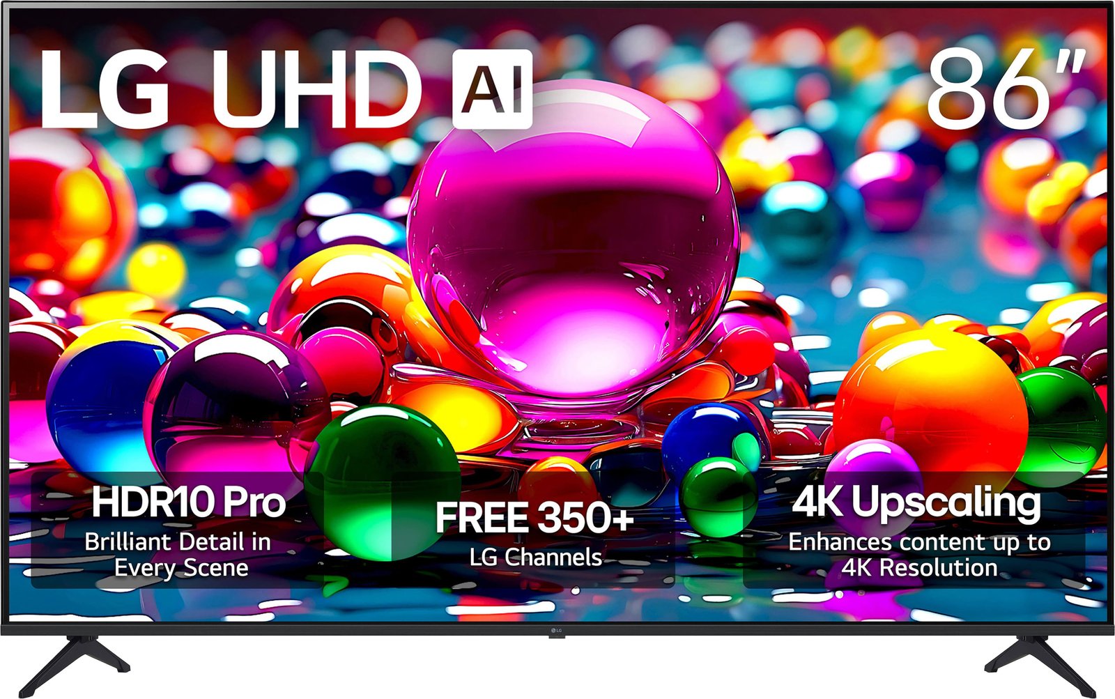 LG - 86” Class UA77 Series LED AI 4K UHD Smart webOS TV - Image 2