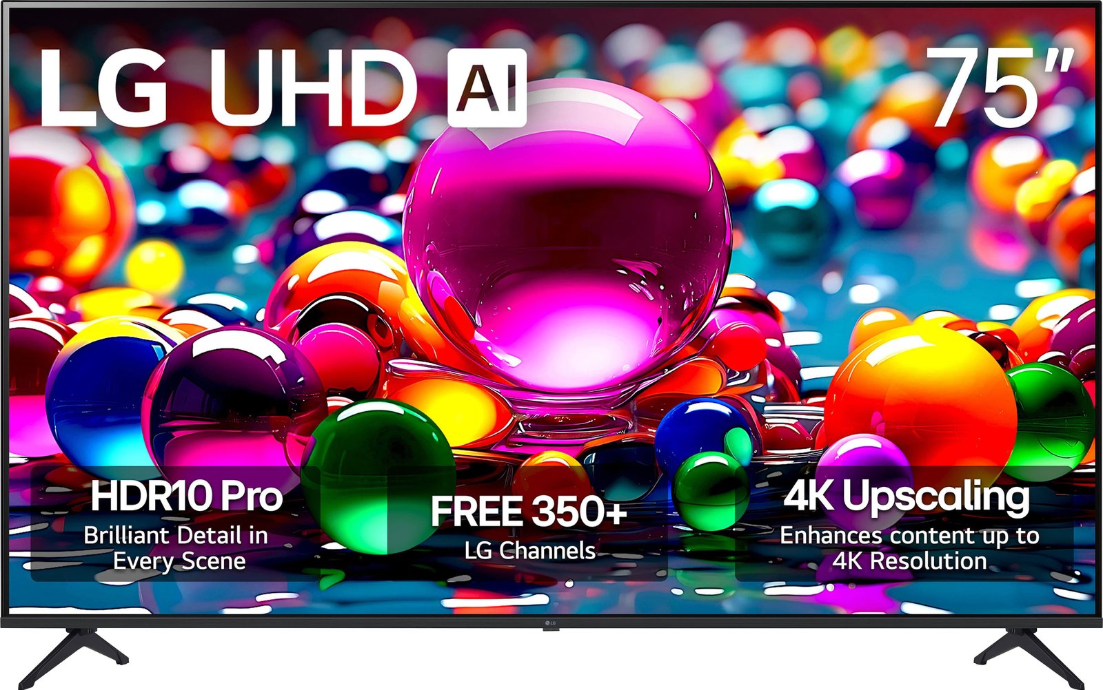 LG - 75” Class UA77 Series LED AI 4K UHD Smart webOS TV (2025) - Image 2
