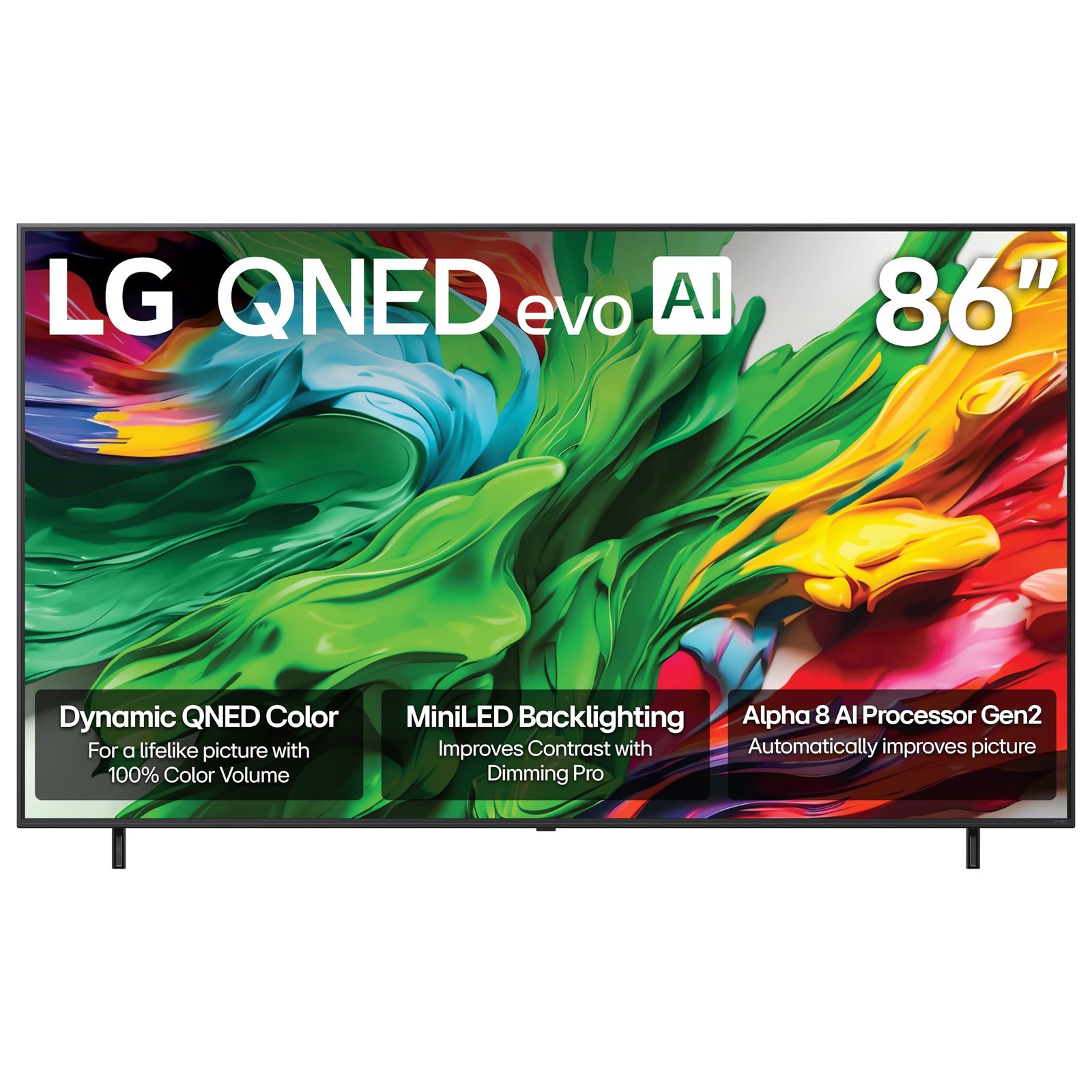 LG - 86" Class 85A Series QNED evo AI MiniLED 4K UHD Smart webOS TV - Image 2