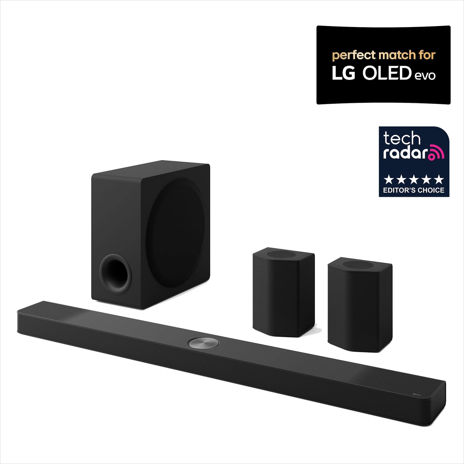 LG - 9.1.5-Channel S95AR Home Theater Soundbar with Wireless Subwoofer and Rear Speakers, Dolby Atmos, WOW Orchestra - Black - Image 2