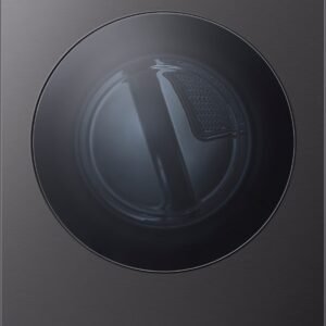 LG - SIGNATURE 9.0 Cu. Ft. Stackable Smart Electric Dryer with TurboSteam and AI Sensor Dry - Brushed Black Steel