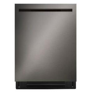 LG - FlushFit 24-in Top Control Smart Built-In Stainless Steel Tub Dishwasher with 3rd Rack, 1 Hour Wash and Dry, 42dBA - Black Stainless Steel