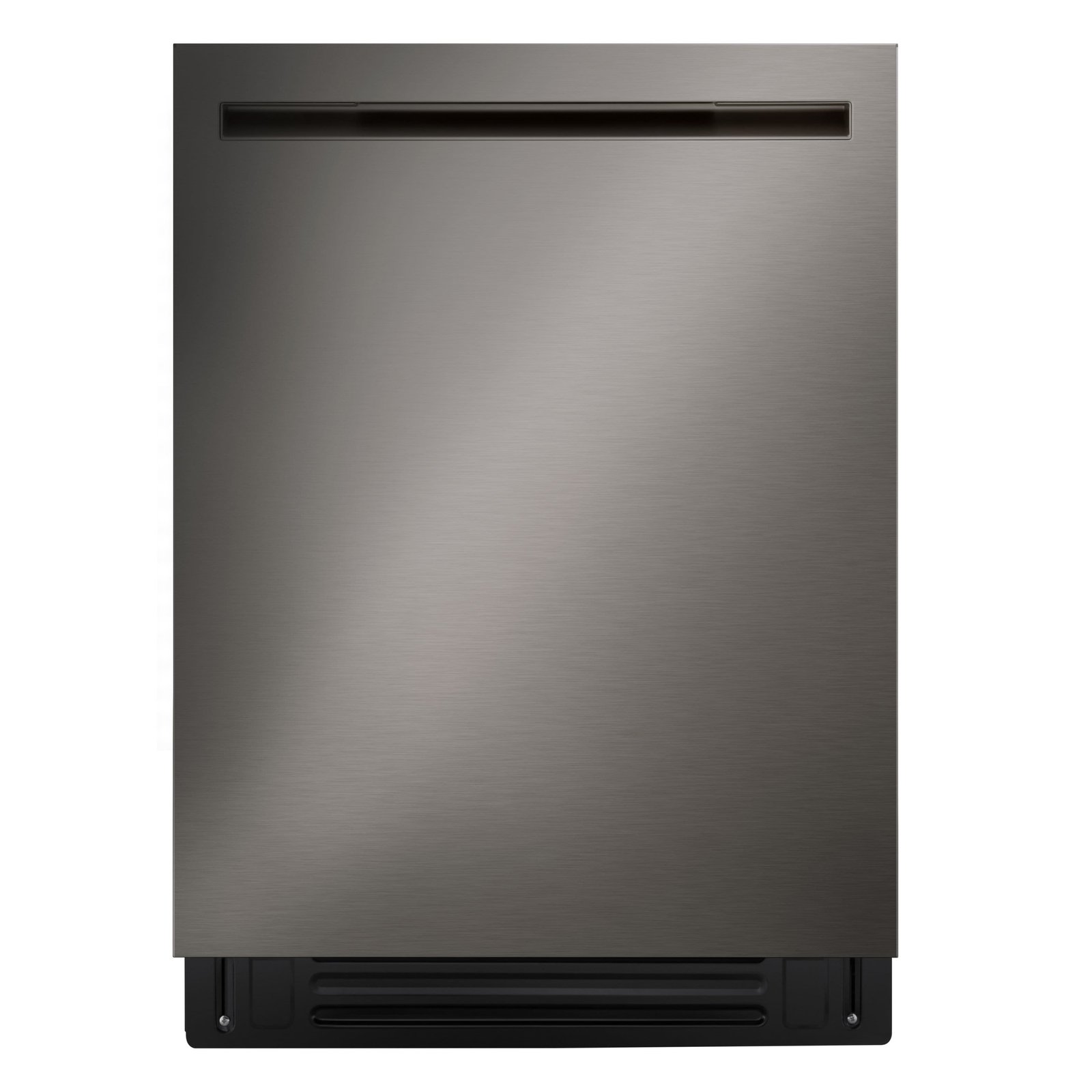 LG - FlushFit 24-in Top Control Smart Built-In Stainless Steel Tub Dishwasher with 3rd Rack, 1 Hour Wash and Dry, 42dBA - Black Stainless Steel